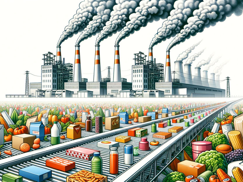 Lebensmittelindustrie verbraucht viele fossile Brennstoffe