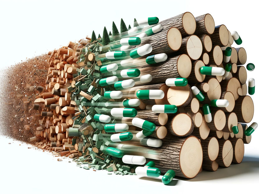 Wirkstoffe aus gutem Holz geschnitzt - Forschende etablieren grüne Wirkstoffproduktion aus Holzabfällen