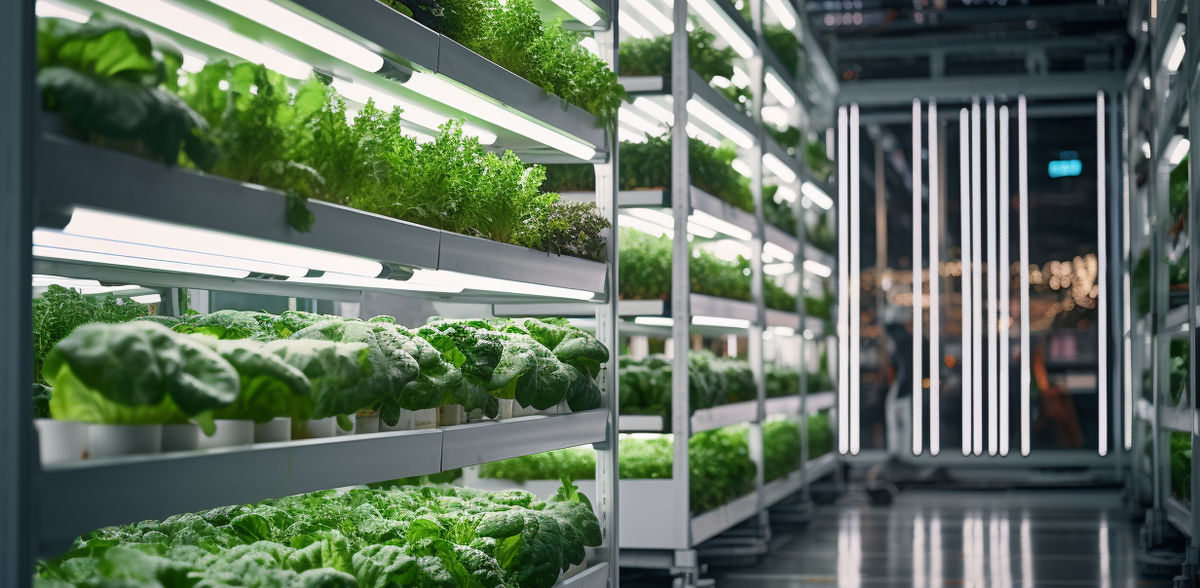 AI lighting system for efficient vertical indoor farming