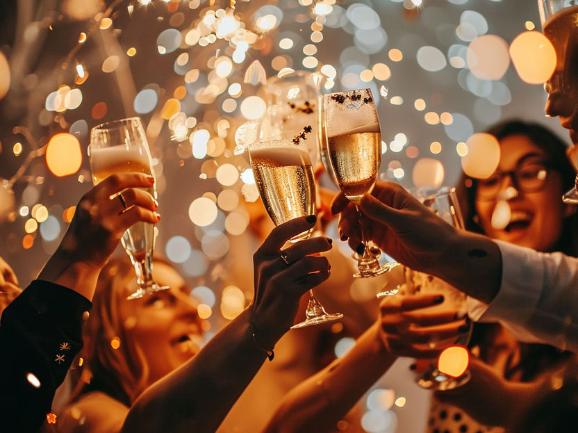 Neujahrsvorsätze: Deutsche stoßen auf mehr Zeit mit Freunden und Familie an - Rotkäppchen-Mumm Trendmonitor: Genuss zum Jahresende