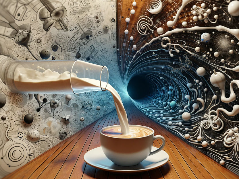 What coffee with cream can teach us about quantum physics