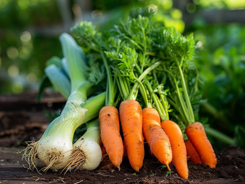 "Organic climate vegetables": how do carrots and leeks get by with less water?