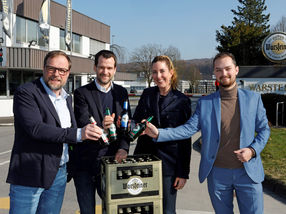 Botschafter des Bieres Johannes Vogel zu Besuch bei der Warsteiner Brauerei