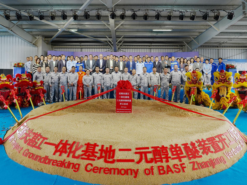 BASF beginnt mit dem Bau einer Methylglykol-Anlage am Verbundstandort Zhanjiang in China - Erste vollständig rückwärtsintegrierte Methylglykol-Anlage in China