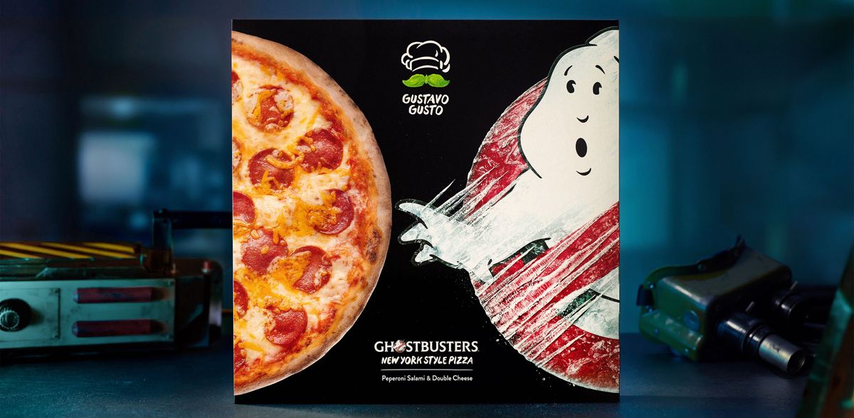 Gustavo Gusto meets Ghostbusters - the new frozen pizza in New York style