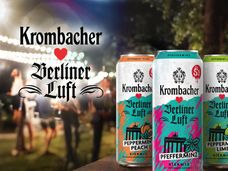 Krombacher Brewery launches three unusual beer mix drinks with party liqueur Berliner Luft