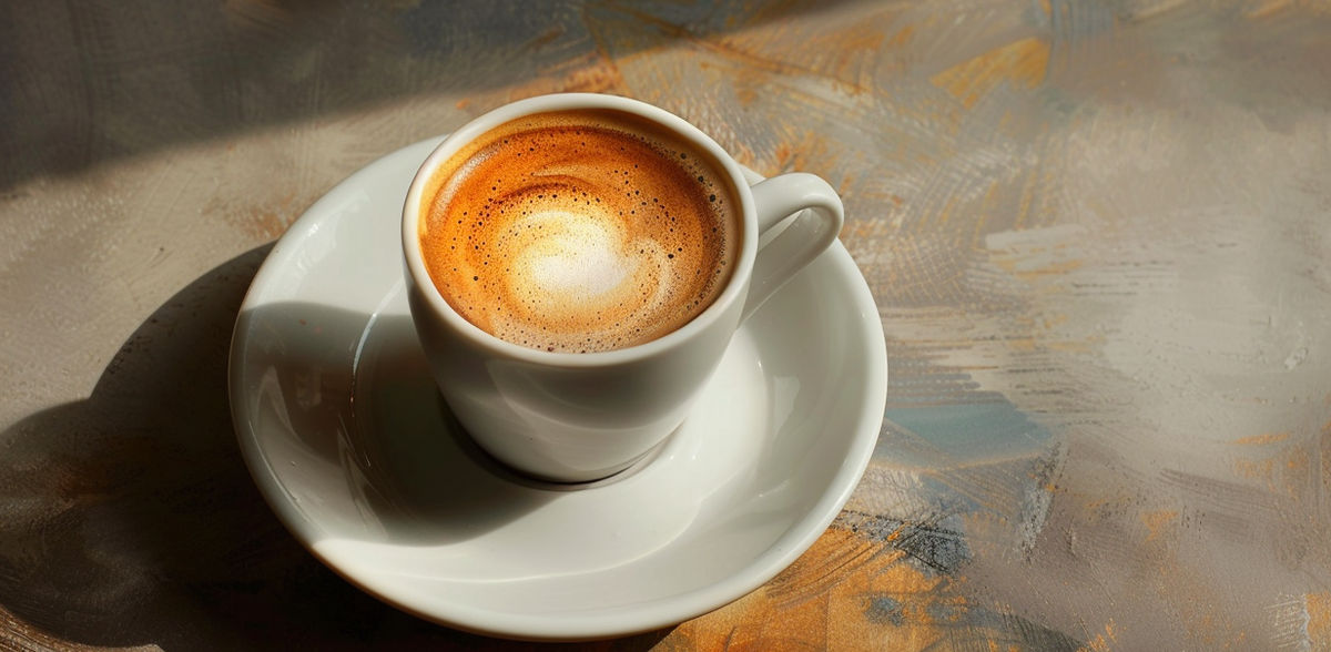 How milk proteins interact with caffeine in espresso