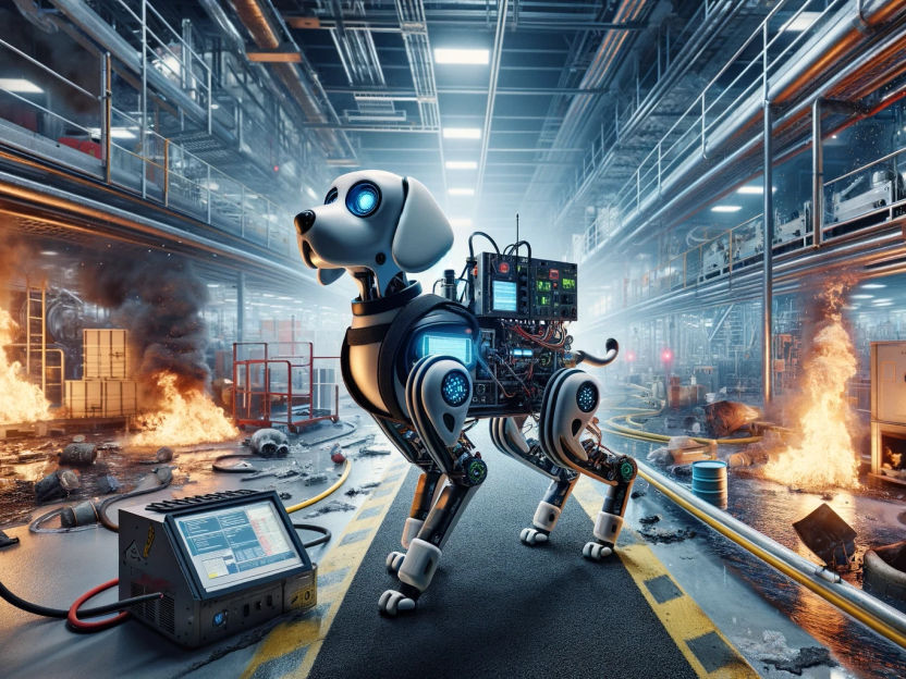 Four-legged, dog-like robot ‘sniffs’ hazardous gases in inaccessible environments - Portable mass spectrometry for on-site detection of hazardous volatile organic compounds via robotic extractive sampling