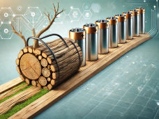 Recyclables from wood waste for energy storage and environmental technology