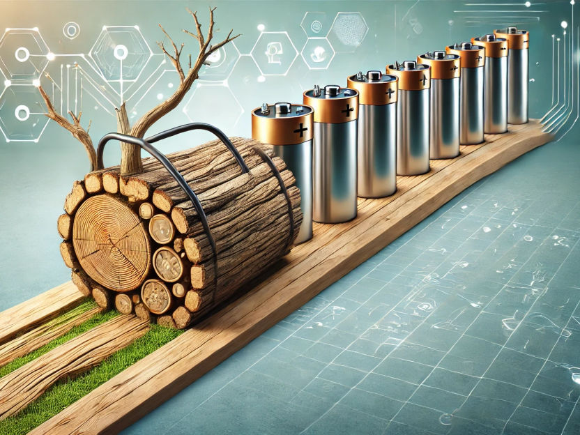 Recyclables from wood waste for energy storage and environmental technology - Research team takes lignin waste from the timber industry to develop materials that can be used to build and recycle sustainable batteries