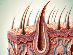 Haarfollikel-Modelle aus dem 3D-Drucker