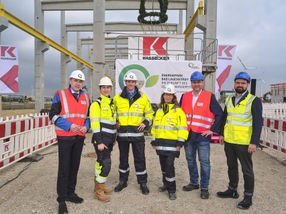 Feierliches Richtfest für das Gebäude des 30 MW Druck-Alkali-Elektrolyseurs im Energiepark Bad Lauchstädt