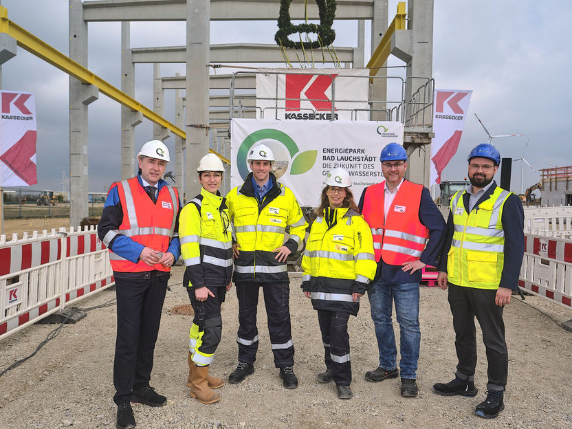 Topping Out Ceremony for the 30 MW Pressurized Alkaline Electrolyser Building at the Bad Lauchstädt Energy Park