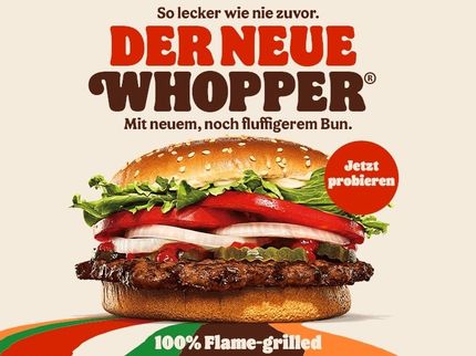 Burger King feiert 70. Geburtstag mit ikonischem Whopper