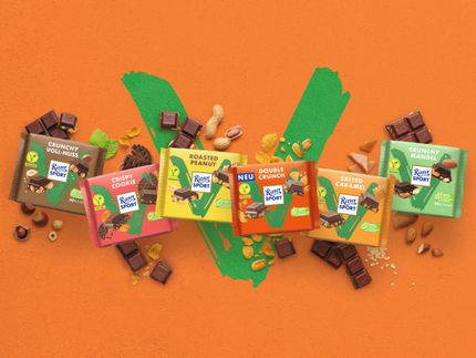 Ritter Sport launcht vegane Double Crunch zum Veganuary 2025