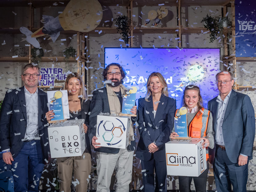 IDEAward für Start-up-Ideen aus der Forschung - Teams aus Informatik, Umweltingenieurwesen und Medizin