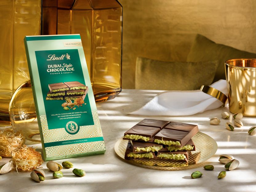 Lindt lanciert neue Dubai Style Chocolade in allen Lindt Shops in Deutschland