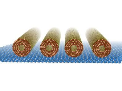 Los científicos aprenden a fabricar nanotubos que apuntan en una dirección
