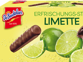 Limette trifft auf Schokolade mit den neuen De Beukelaer Erfrischungs-Stix Limette