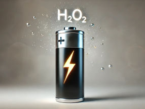 Uso de pilas para producir peróxido de hidrógeno a partir del aire para aplicaciones industriales
