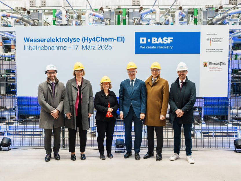 BASF nimmt 54-Megawatt-Wasserelektrolyseur in Betrieb