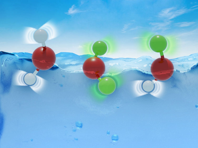 Wie Wasser seine Quantengeheimnisse verbirgt - Forschende zeigen experimentell, warum sich Wasser und schweres Wasser ähnlich verhalten