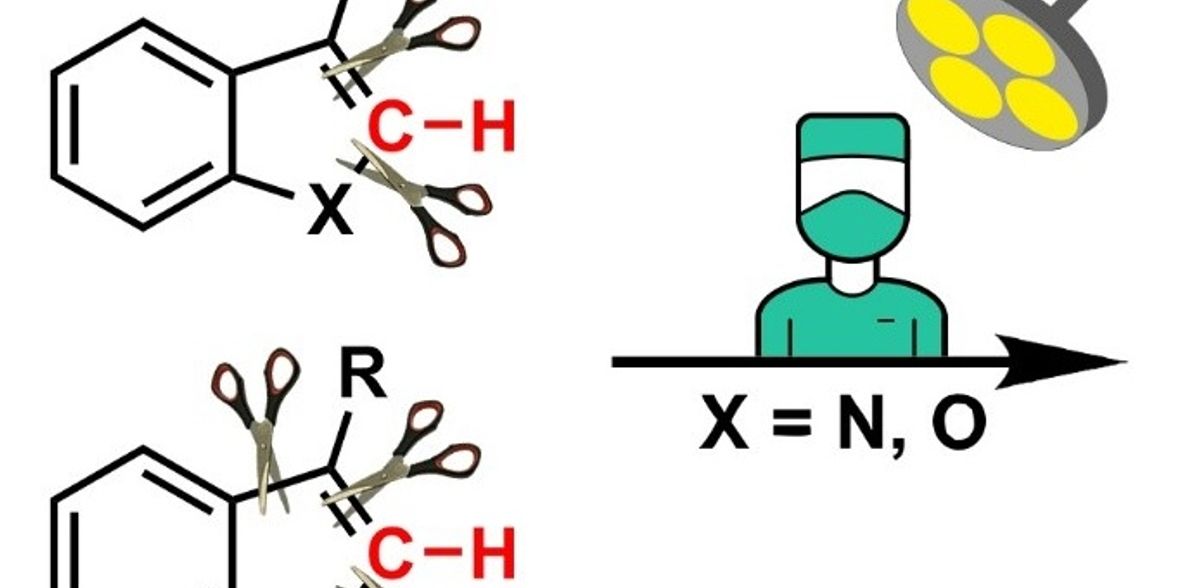 New atom-swapping method applied to complex organic structures