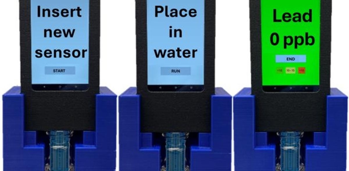Un capteur portable permet aux collectivités de détecter le plomb dans l'eau du robinet