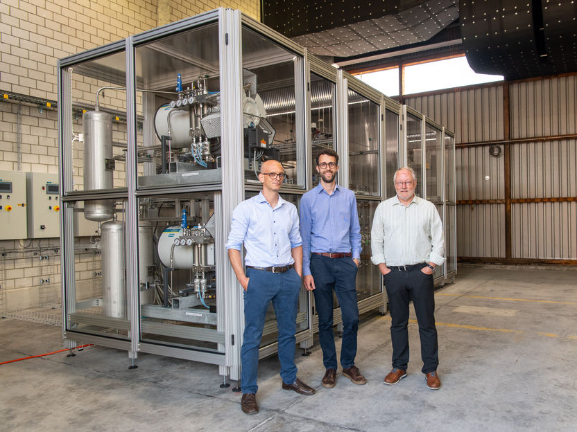 Erneuerbares Gas aus Wasserstoff und CO₂ - Neue sorptionsverstärkte Methanisierungsanlage an der Empa
