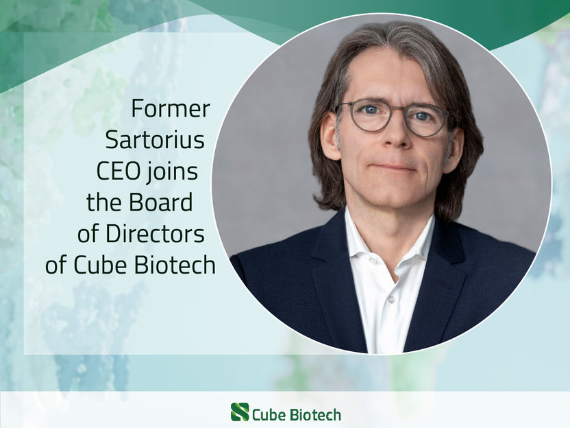 Joachim Kreuzburg, Former CEO of Sartorius, Joins Cube Biotech’s Board of Directors