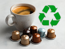 De l'aluminium propre à partir de capsules de café usagées