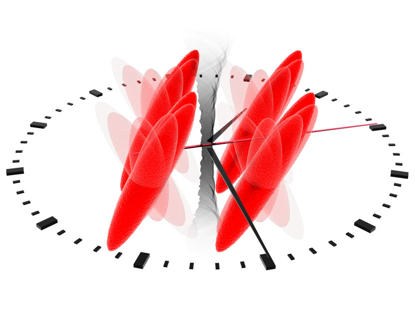 Suprafestkörper dreht sich im Takt