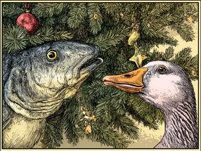 Navidad 2025: el pescado gana a la oca