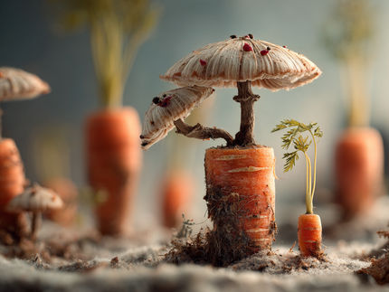 Pilz verarbeitet Möhrenreste zu schmackhaftem Protein