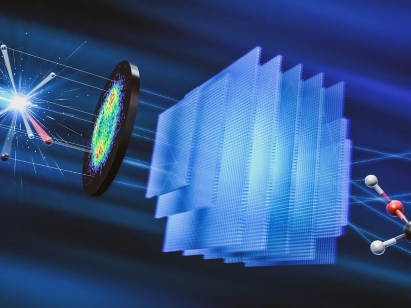 La IA reconstruye moléculas a partir de fragmentos que explotan - Los investigadores entrenaron una red neuronal que puede utilizar el momento iónico para trabajar hacia atrás y predecir la geometría previa a la explosión de una molécula
