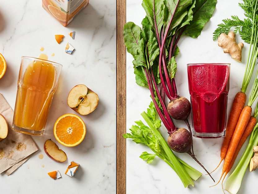 La consommation de jus de fruits diminue, celle de jus de légumes augmente