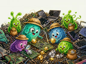 Biological recycling of electronic waste shows great potential