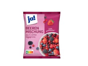Eurogroup España Frutas y Verduras S.A.U., Paterna, is recalling the product "ja! Berry Mix, 750 g bag, Best Before: 03/15/2028, L-26085."