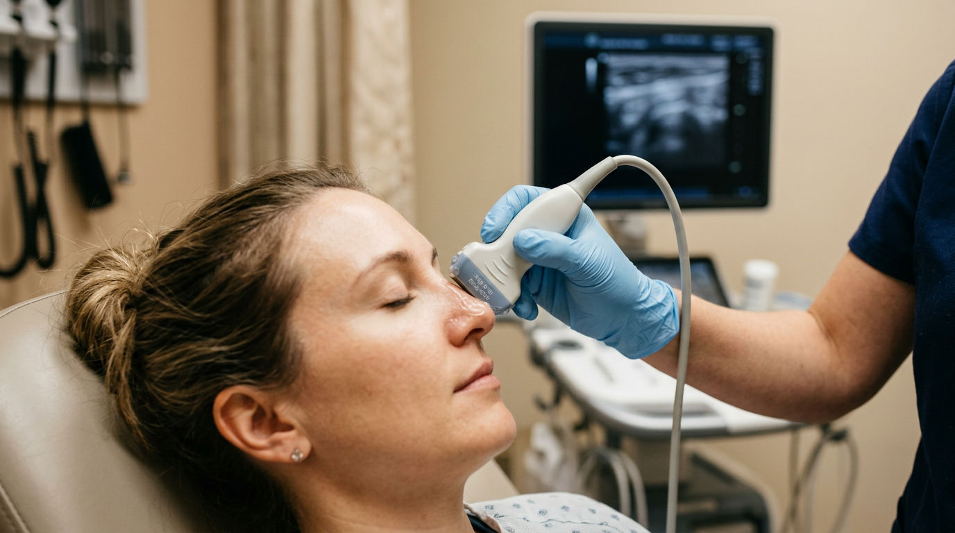 Skin Cancer on the Face: Ultrasound Shows How Deep the Tumor Grows