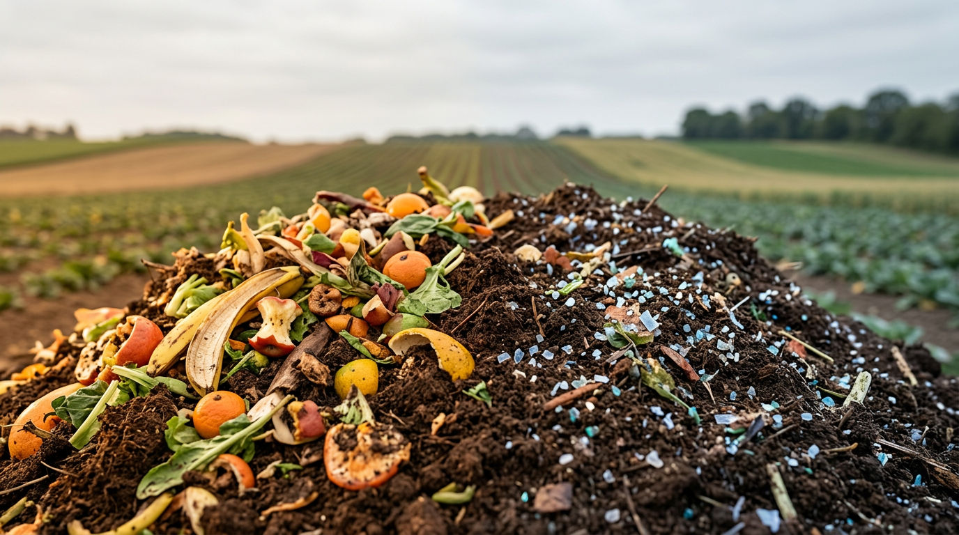 Recycling food waste would bring huge benefits, but microplastics a challenge
