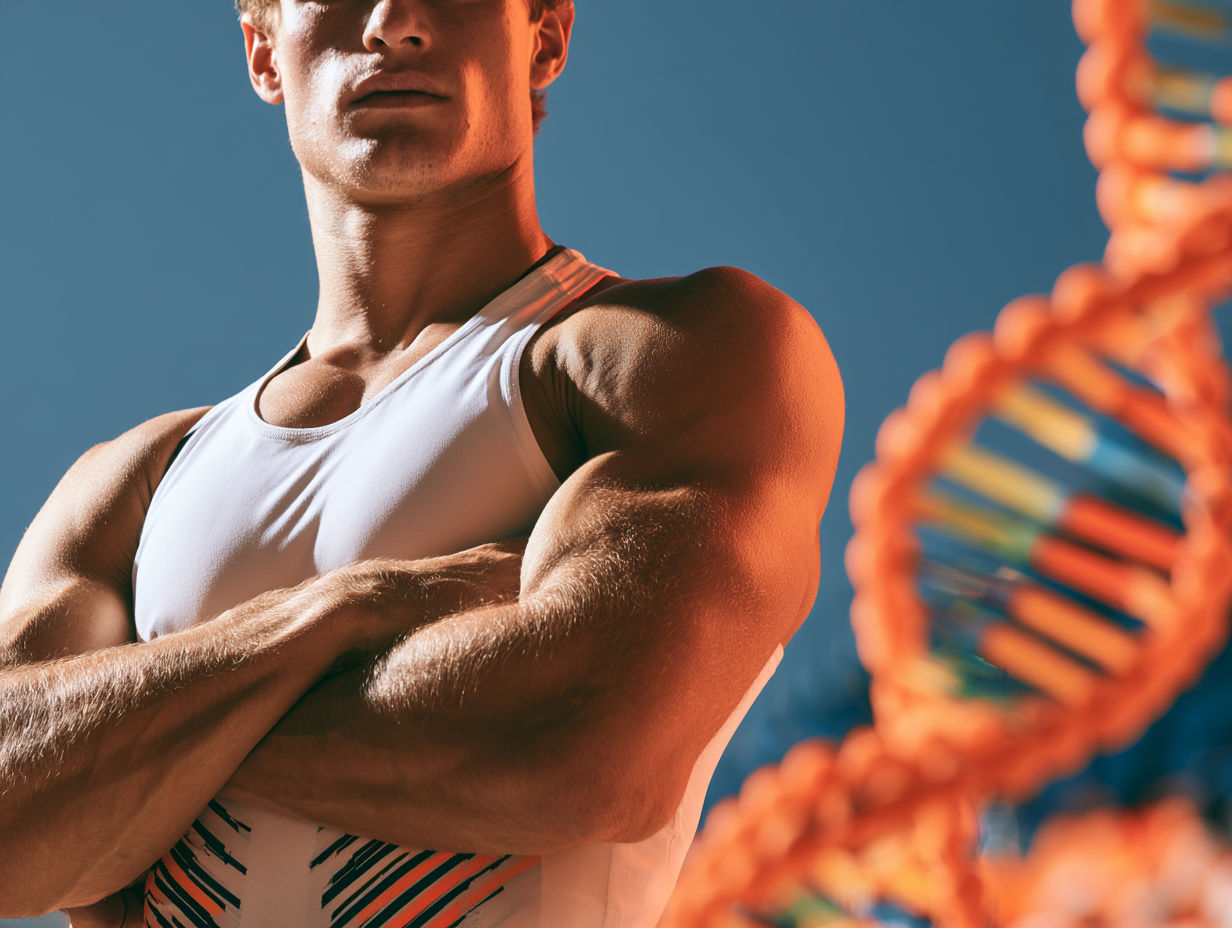 Neandertal growth hormone receptor increases muscle mass in people today