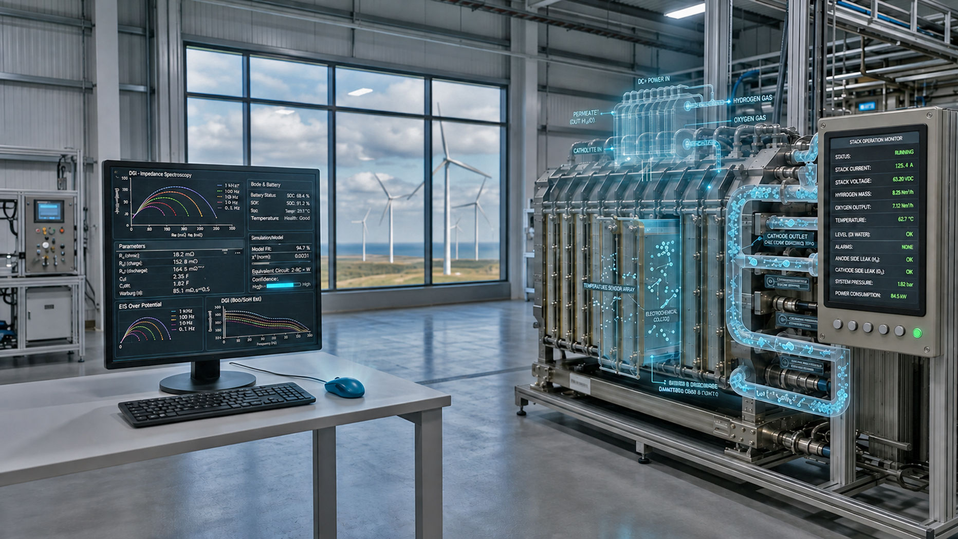 Un coup de pouce à l'innovation pour l'économie de l'hydrogène : diagnostics en temps réel pour les électrolyseurs et les piles à combustible en service