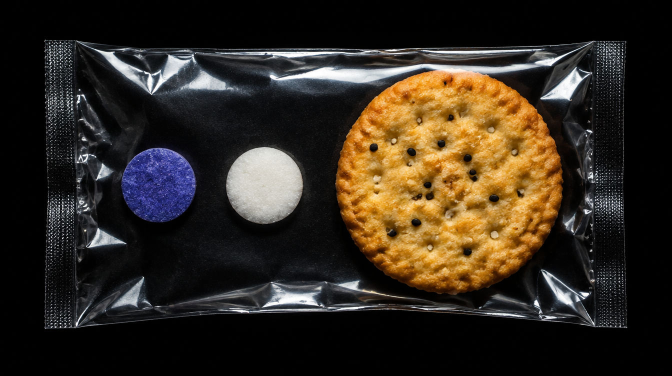 Un sensor a base de almidón cambia de color para indicar la presencia de humedad en los envases de alimentos