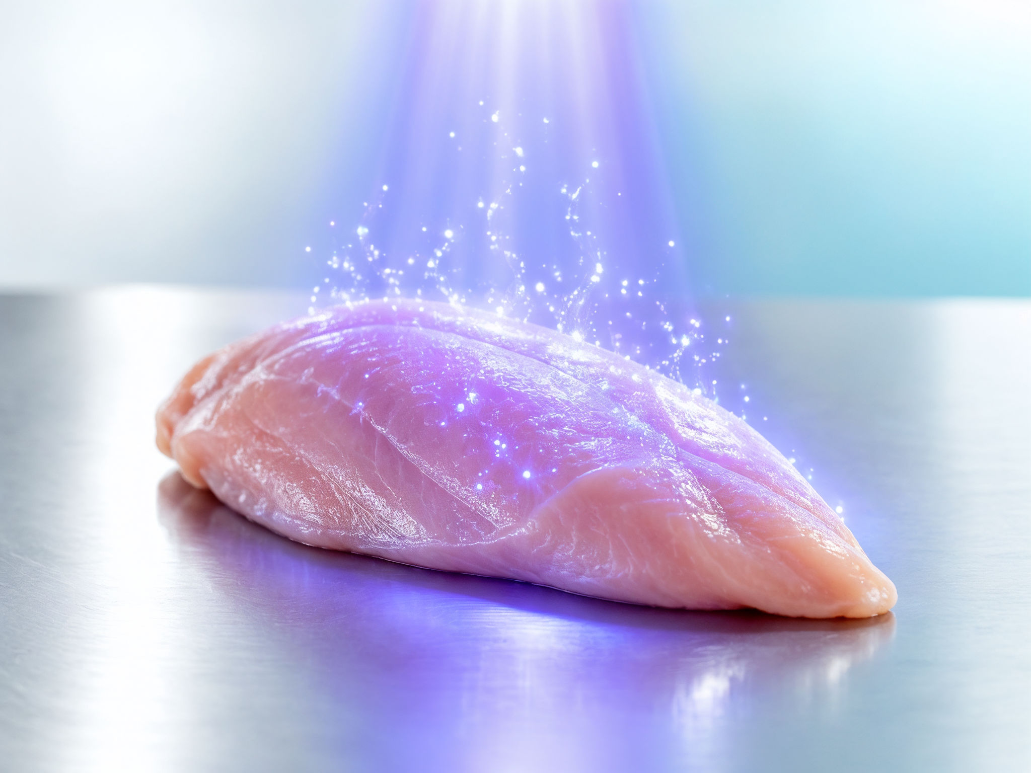 Blue light could cut food poisoning from raw chicken