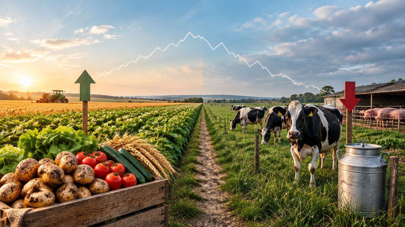 Pflanzliche und tierische Erzeugerpreise entwickeln sich 2026 gegenläufig