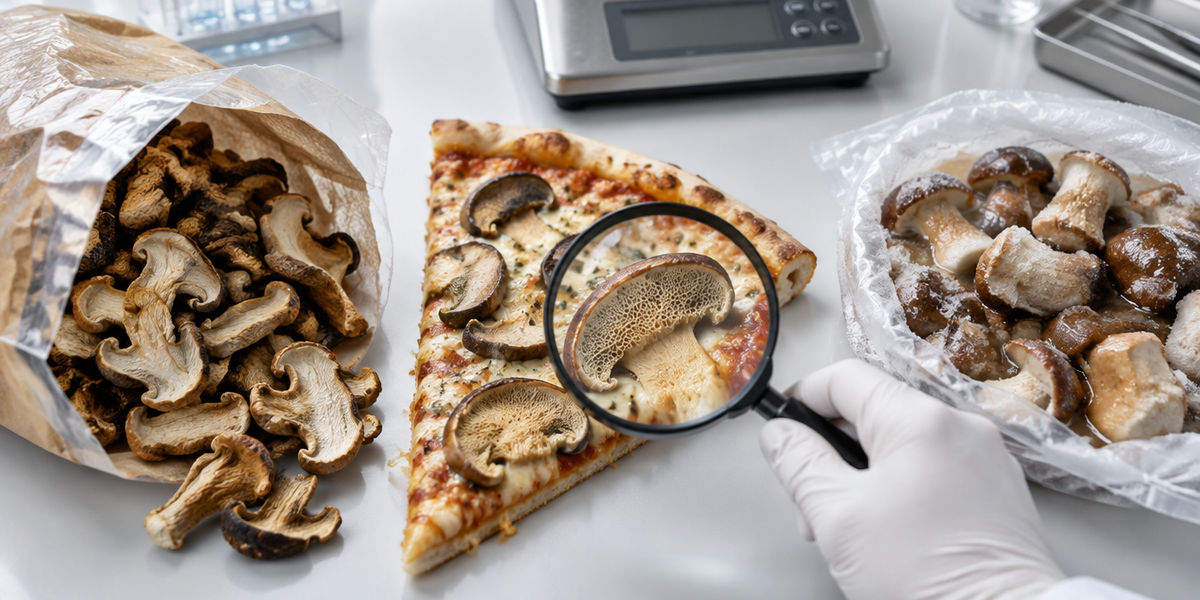 Um teste da NDR revela a presença de larvas, vermes e plástico em produtos à base de cogumelos porcini vendidos no supermercado