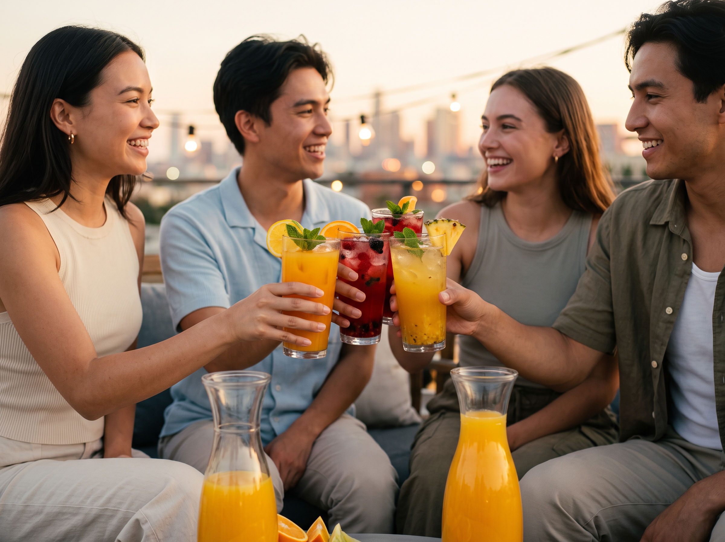 Sono sempre più numerosi i giovani che bevono regolarmente succhi di frutta e cocktail analcolici