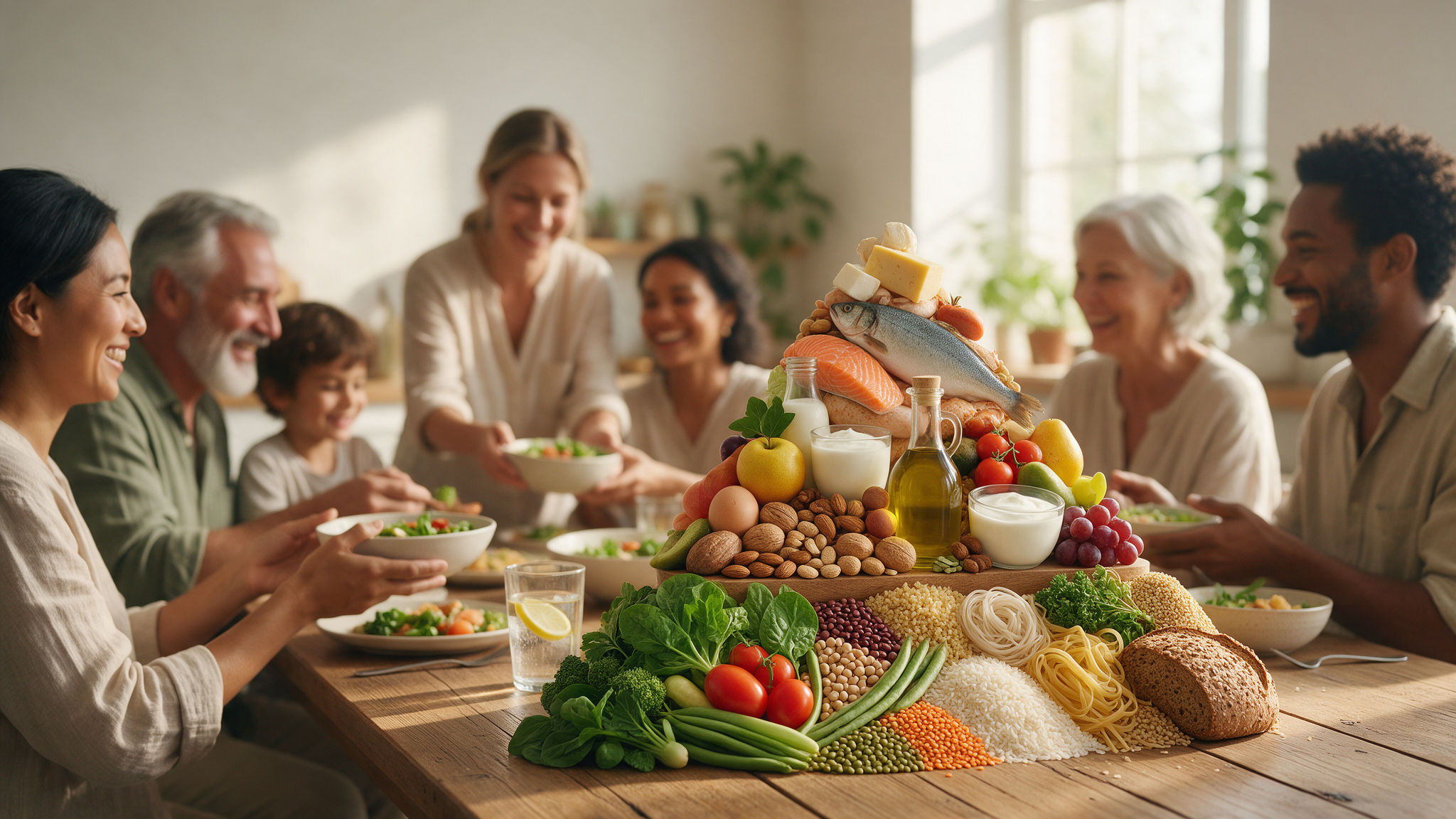 A nova pirâmide alimentar visa harmonizar as recomendações nutricionais entre diferentes culturas
