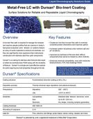 Metallfreie Flüssigkeitschromatographie (LC) mit Dursan Bio-Inert-Beschichtung