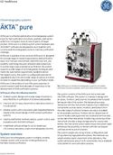 ÄKTA pure – Flexible and Intuitive Protein Purification System